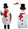4E's Novelty Adult Snowman Costume – One-Piece Snowman Dress Up with Hat, Scarf & Carrot Nose, Fun Winter Christmas Cosplay Outfit for Men & Women, Holiday Party, School Play & Photo Shoot Accessories